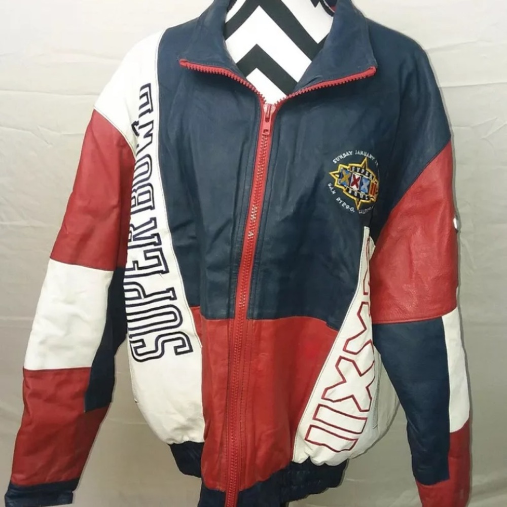 Pro Player Super Bowl XXXII  Sunday January 25, 1998 LeatherJacket Size XL